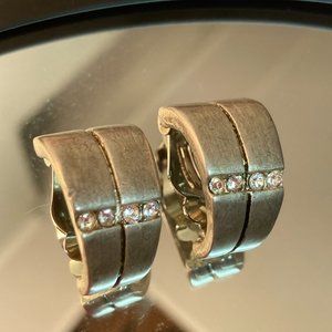 silver and diamond earrings